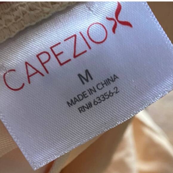 Capezio Nude Leotard Clear Straps Tan Bodysuit Gymnastics Dance Sz Medium - Picture 7 of 9
